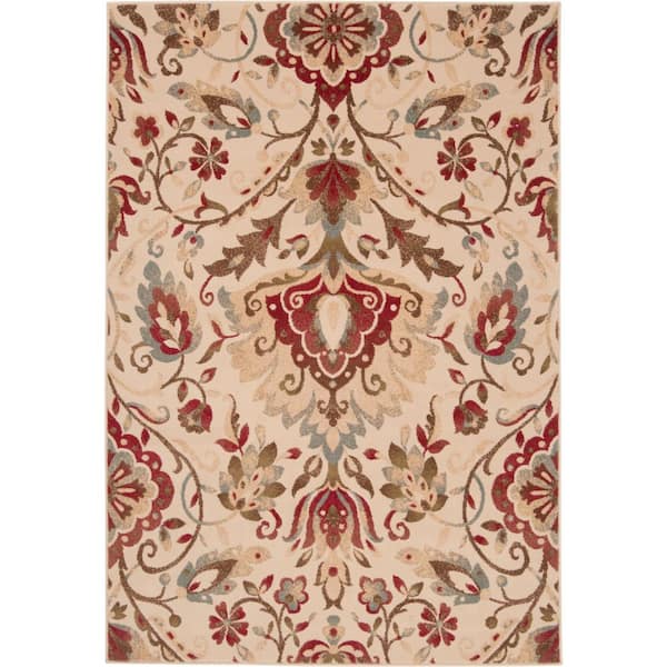 Livabliss Ceraria Dark Doormat 4 ft. x 5 ft. Indoor Area Rug