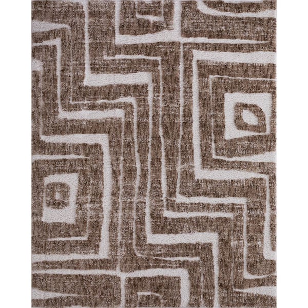 Aberdeen 8 ft. x 10 ft. Brown/Ivory Area Rug