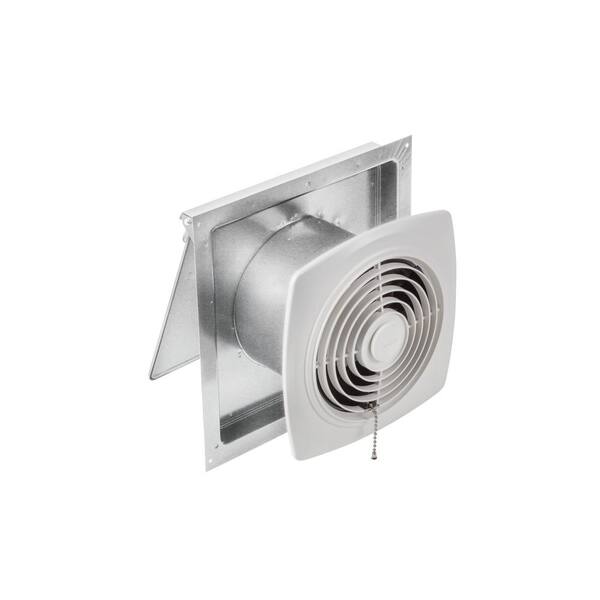 Broan-NuTone 250 CFM Through-Wall Chain Operated Utility Exhaust Fan for Garage, Kitchen, Laundry and Rec Rooms