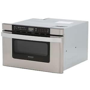 24 in. W 1.2 cu. ft. Built-in Microwave Drawer in Stainless Steel with Sensor Cooking
