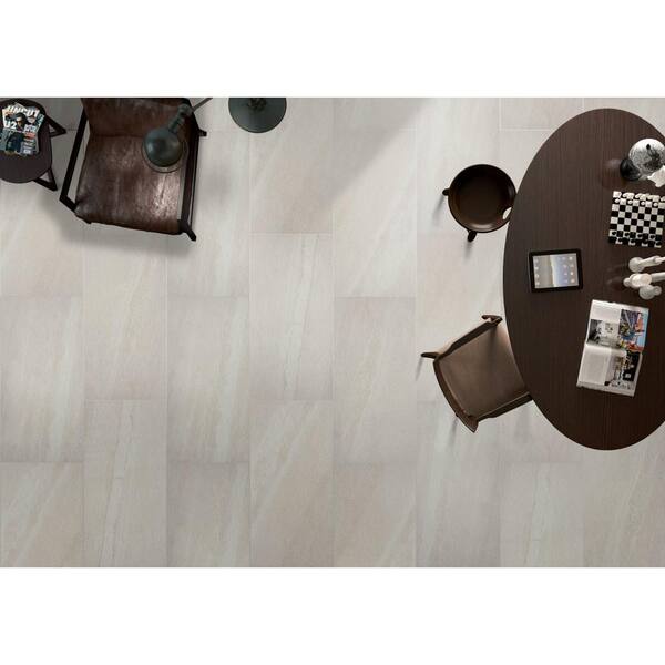 Emser ACCESS 8-Pack Voyage 12-in x 24-in Glazed Porcelain Stone Look Tile