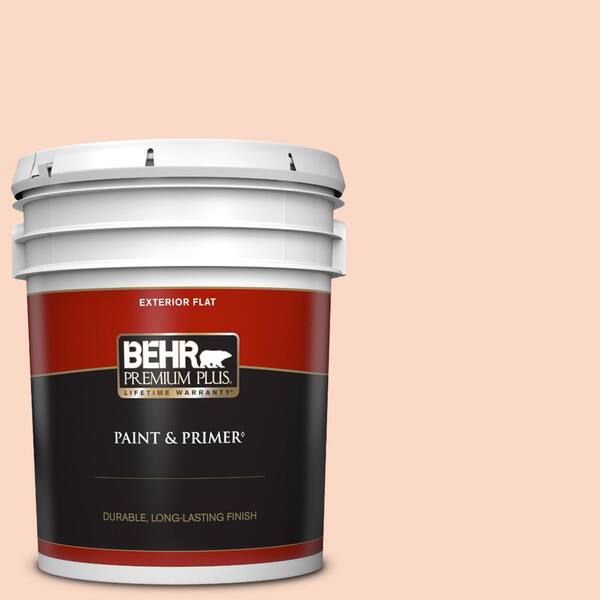 BEHR PREMIUM PLUS 5 gal. #240C-2 Heavenly Song Flat Exterior Paint & Primer