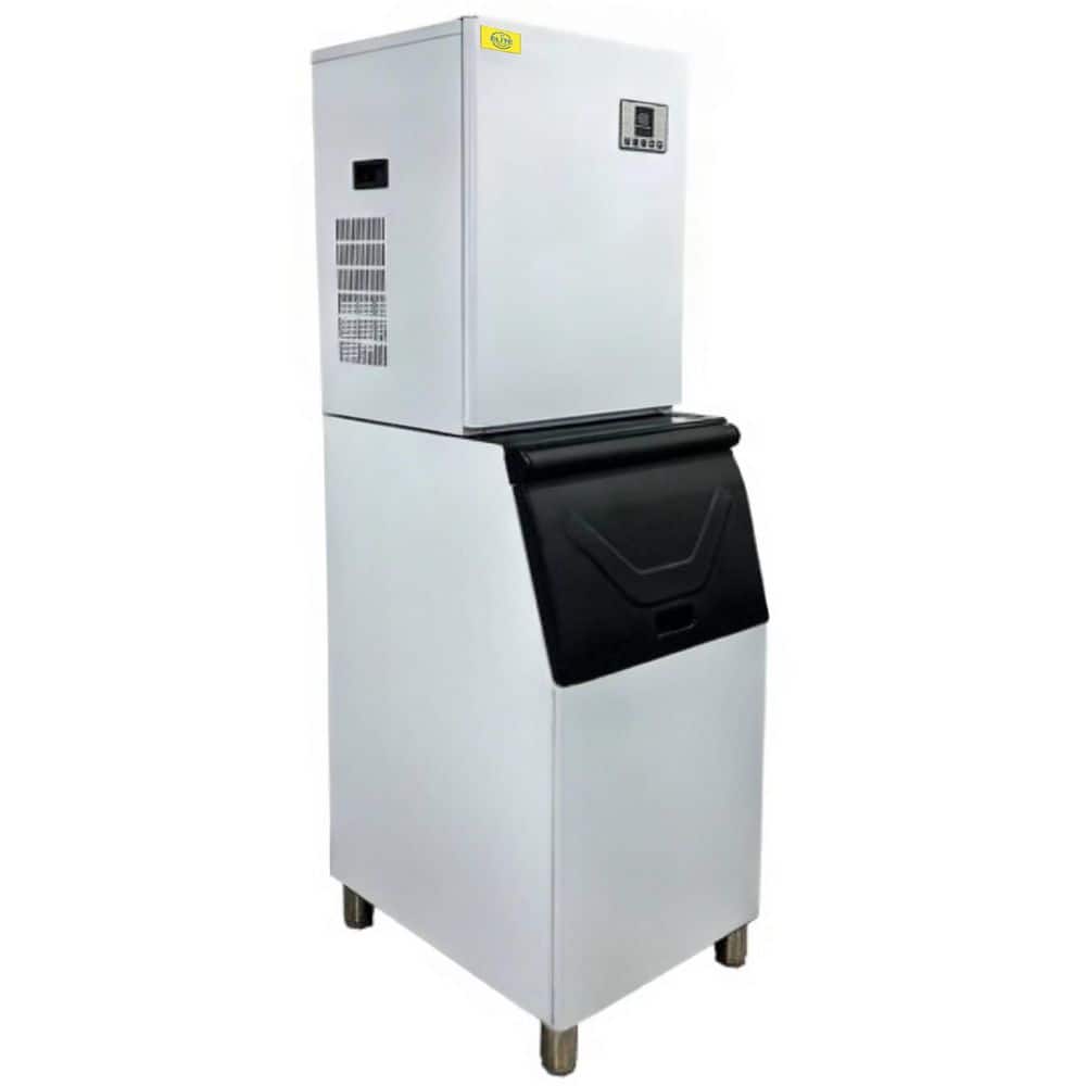 25 in. 660 lbs. Commercial Freestanding Air Cooled Ice Maker EM3040 in Stainless Steel with 300 lbs. Large Storage Bin
