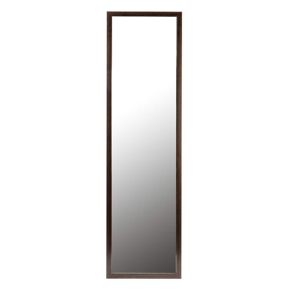 12 in. W x 48 in. H Dark Wood Over-the-Door Mirror price history on PriceWatchPro