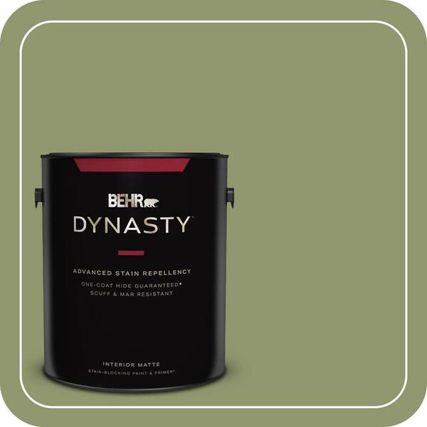 BEHR DYNASTY 1 gal. #410F-5 Boston Fern Matte Interior Stain-Blocking Paint & Primer