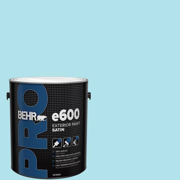 BEHR PRO 1 gal. #P480-2 Crystal Falls Satin Exterior Paint