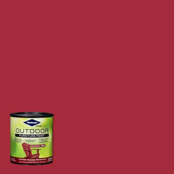Wolman 1 Qt Colonial Red Outdoor, Colored Stains For Outdoor Wood Furniture