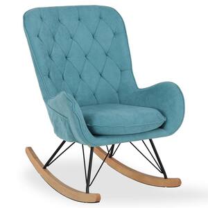 teal glider rocker