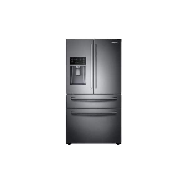 Samsung 28.15 cu. ft. 4-Door French Door Refrigerator in Fingerprint Resistant Black Stainless
