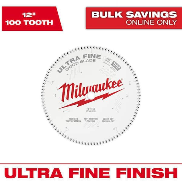 Milwaukee 12 in. x 100-Tooth Ultra Fine Finish Circular Saw Blade