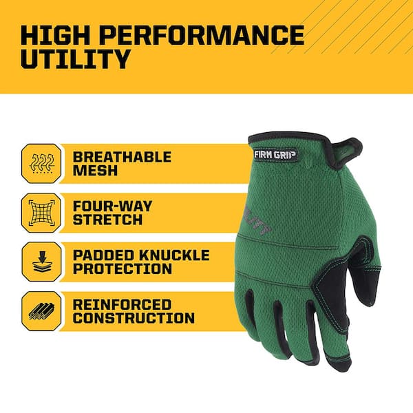 FIRM GRIP Medium Utility High Performance Glove (3-Pack