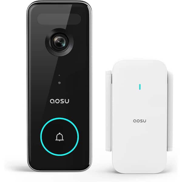 Battery Wireless Video Doorbell-5MP 166° View Angle With 8GB Storage Home Base And No Monthly Fee
