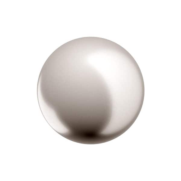 Firenze Collection 1-9/16 in. (40 mm) Classic Brushed Nickel Round Cabinet Knob