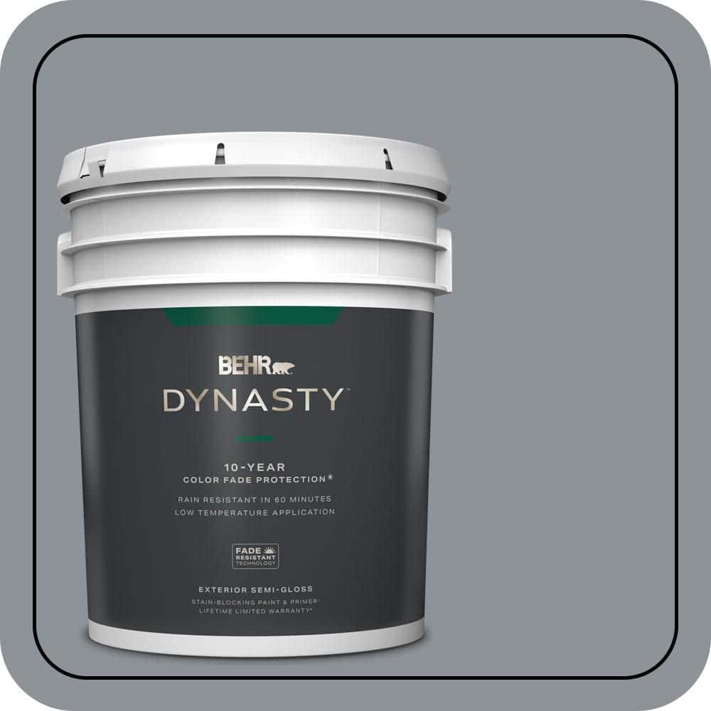 5 gal. #PPU18-04 Dark Pewter Semi-Gloss Enamel Exterior Stain-Blocking Paint & Primer price history on PriceWatchPro