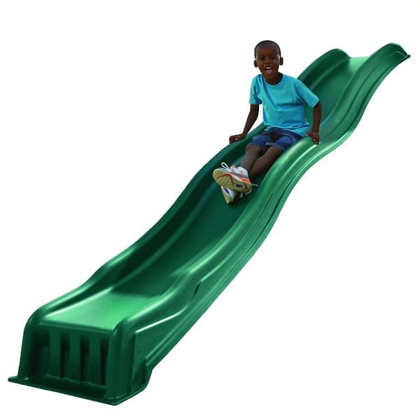 Green Swing-N-Slide WS 8335 Cool Wave Slide for 4 Decks with Included Safety Handles 