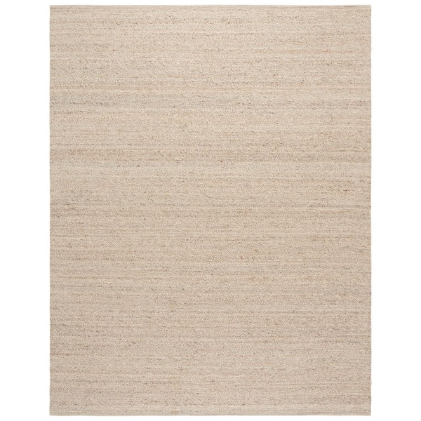 Natura 8 ft. x 10 ft. Beige Solid Distressed Area Rug