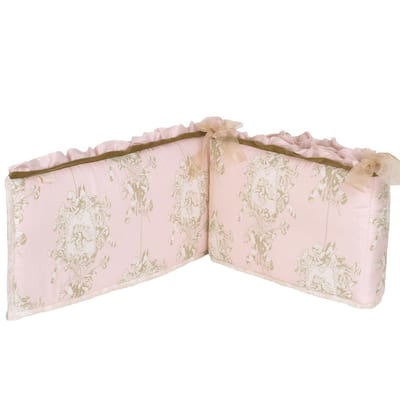 Lollipops and Roses Cotton 4-Sectional Crib Bumper Pads
