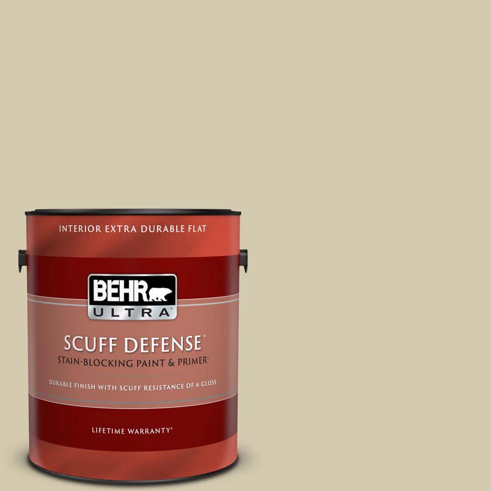 BEHR ULTRA 1 gal. 770C3 Sand Fossil Extra Durable Flat Interior Paint