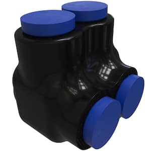 Nimbus4Flex Insulated Flexible Aluminum Multi-Tap Connector, Conductor Range 3/0-6, 2 Ports, Single Sided Entry