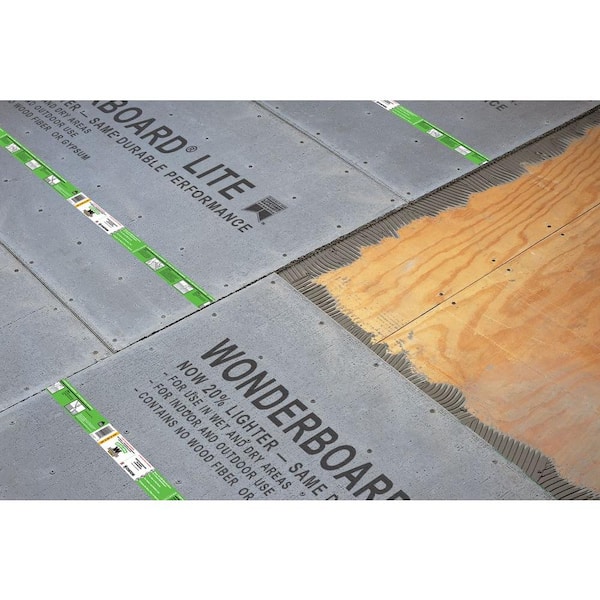 Wonderboard Lite 5 Ft X 3, Recommended Cement Board Thickness For Floor Tile