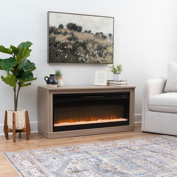 Linon Home Decor Xander 47.25 in. Freestanding Electric Fireplace