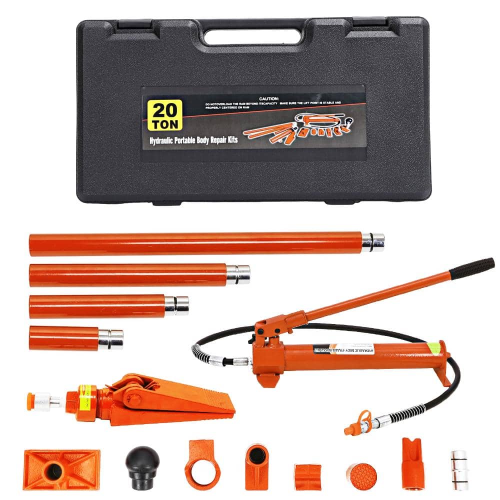 Heavy Duty Porta Power Hydraulic Jack Kit with Pump, 4.6ft Hose, Secure Carrying Case for Auto Body Frame Repair, Garage price history on PriceWatchPro