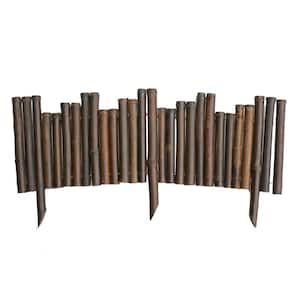 7/8 in. x 8 in. x 134 in. Caramel Brown Bamboo Border for Garden Landscape Edging (6-Pieces)