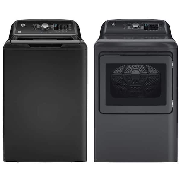 4.5 cu. ft. Top Load Washer and 7.4 cu. ft. Front Load Dryer in Diamond Gray