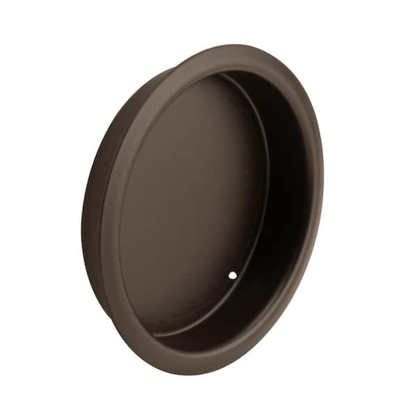 Prime-Line 2 in. Bronze Plated Solid Brass Classic Closet Door Finger Pull