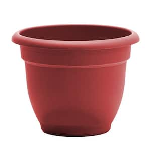 Ariana 17.75 in. Burnt Red Plastic Self-Watering Planter