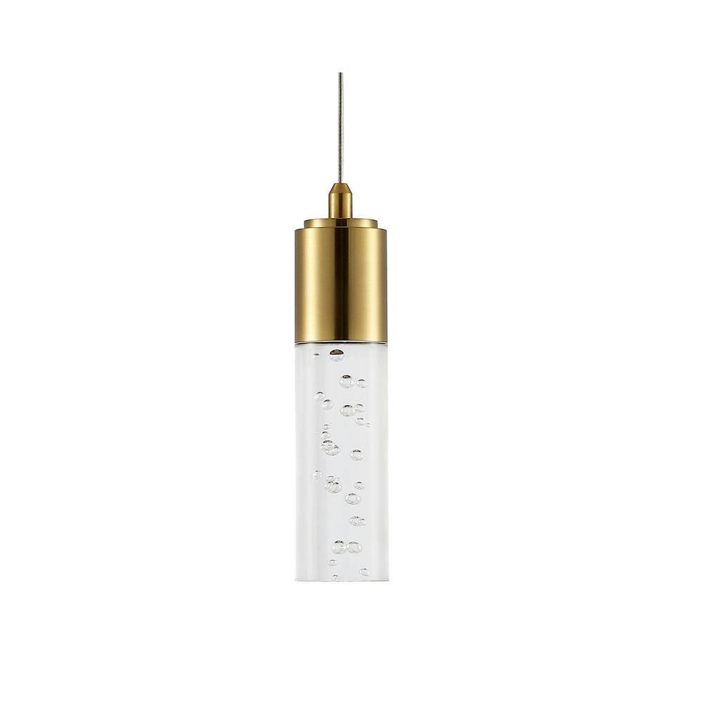 Bolha Classic Minimalist Brass Gold LED Globe Pendant