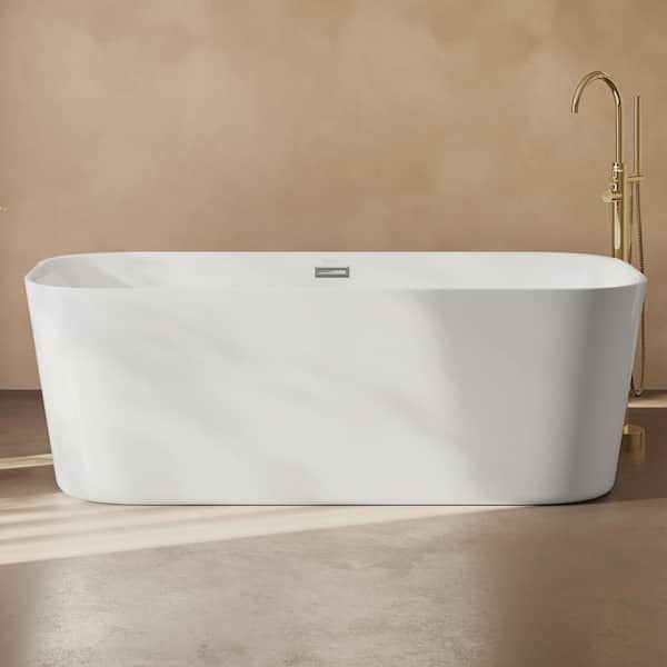 Swiss Madison Concorde 67 in. Acrylic Flat Bottom Non-Whirlpool
