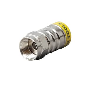 RG6/6Q F-Push-On Connector (10-Pack)