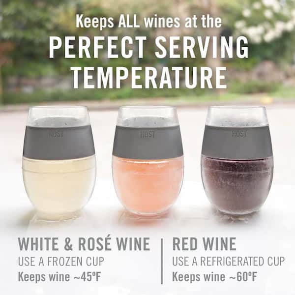 Zz Host Wine Freeze Cooling Cups 4pk