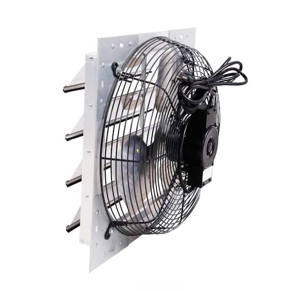 1400 CFM Shutter Exhaust Fan Wall Mounted, 16 in. Propeller