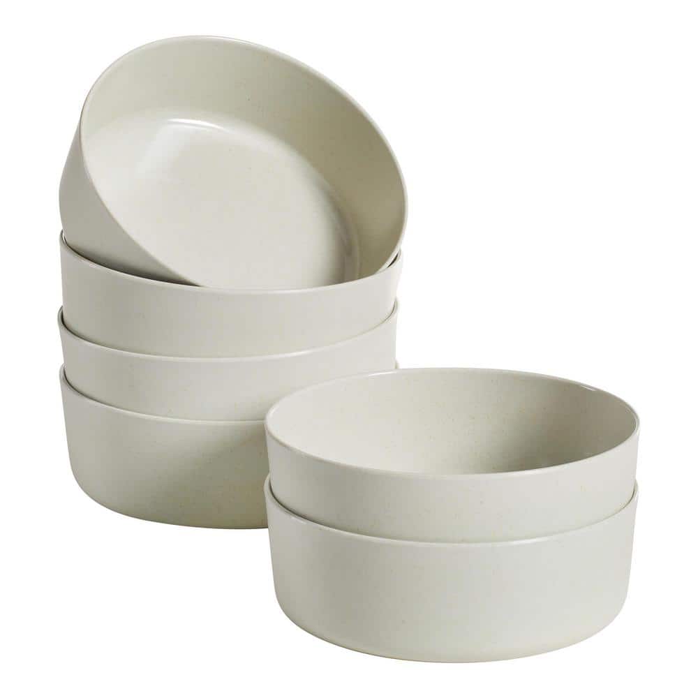 Home Decorators Collection Trenblay Melamine Dinner Bowls in Natural ...