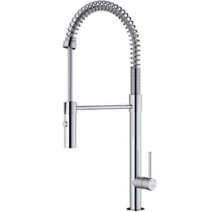 Bluffton Single Handle Pull Down Sprayer Kitchen Faucet in Polished Chrome