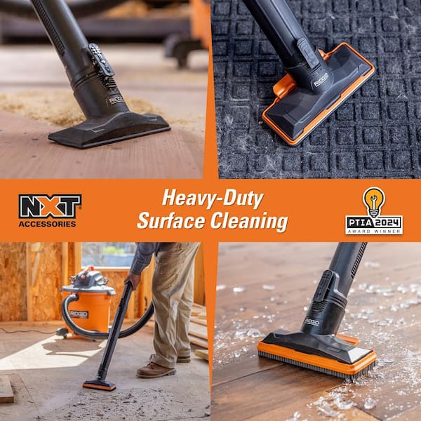 2-1/2 in. MAX2509A NXT Max Locking Utility Nozzle Shop Vacuum Attachment with Shoe Kit for RIDGID NXT Wet Dry Vacs