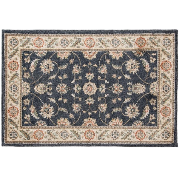 TrafficMaster Kazmir Navy 3 ft. X 4 ft. Non-Slip Indoor Area Rug