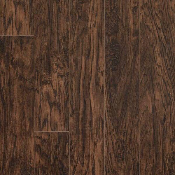 Pergo XP Coffee Handcraped Hickory 10 mm T x 5.23 in. W x 47.24 in. L Laminate Flooring (412.2 sq. ft. / pallet)