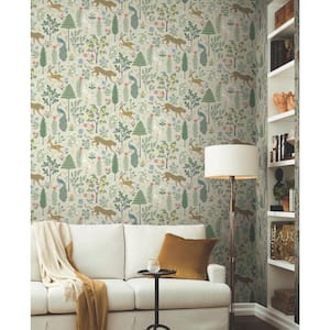 Menagerie Unpasted Wallpaper (Covers 60.75 sq. ft.)