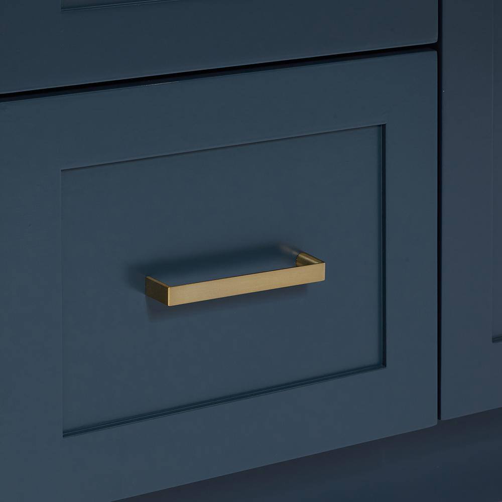 Midnight Blue 72" Double Sink Freestanding Wood Vanity Cabinet