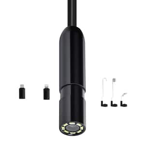 1920P HD Endoscope with Light, Android/iOS Compatible. 8 LED Lights, 10 ft. Semi-Rigid Cable, 2X Zoom, IP67 Waterproof