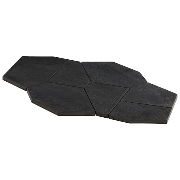 Ivy Hill Tile Monolith Charcoal Black 11.81 in. x 19.68 in