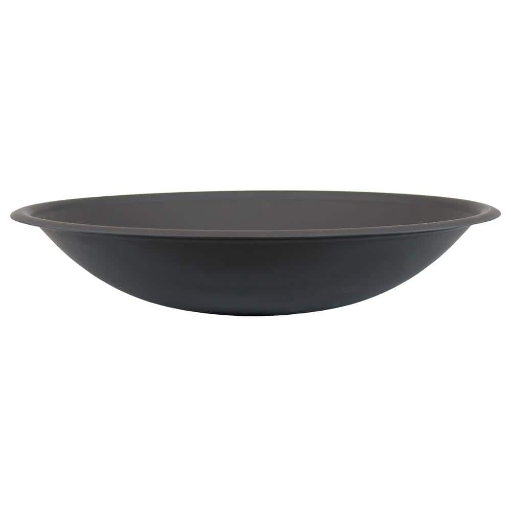 23-Inch Black Steel Fire Pit Replacement Bowl