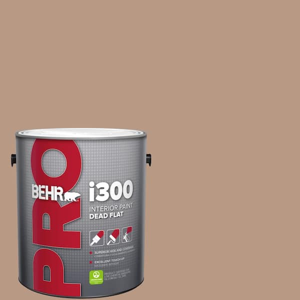 1 gal. #250F-4 Stone Brown Dead Flat Interior Paint