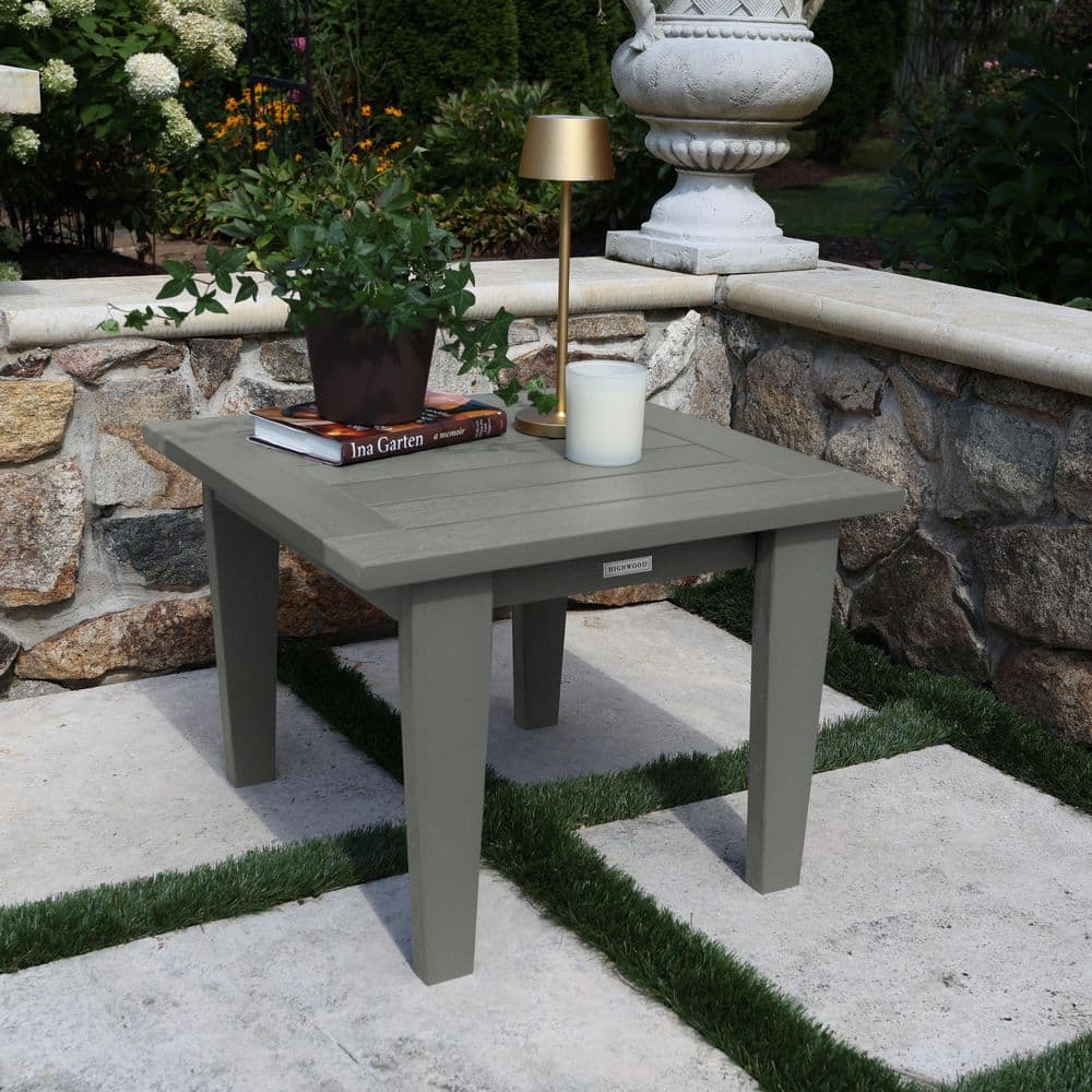 Lehigh Coastal Teak Square Recycled Plastic Outdoor Side Table price history on PriceWatchPro