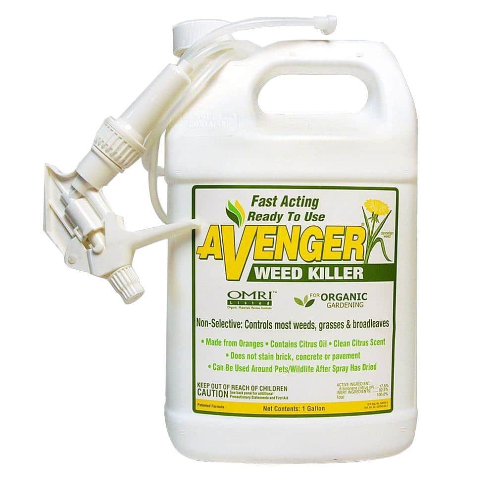 Avenger Weed Killer 128 oz. Ready-to-Use Natural Spray AVGR_RTU_128oz - The  Home Depot