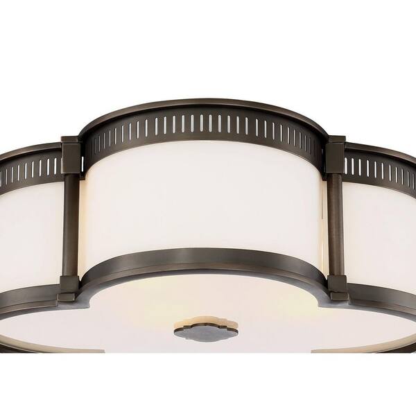 Minka Lavery - 45-Watt Harvard Court Bronze Integrated LED Ceiling Flush Mount