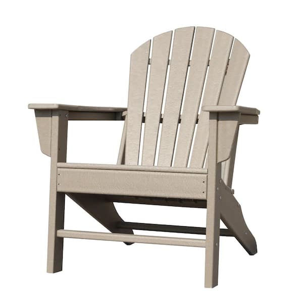 cenadinz Wood Color Plastic Adirondack Chair